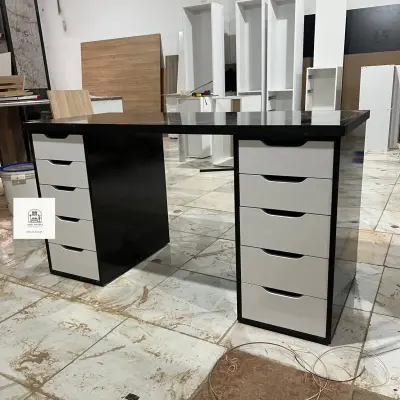 Bureau Alex Grand Modèle - مكتب كبير عصري بـ 10 أدراج