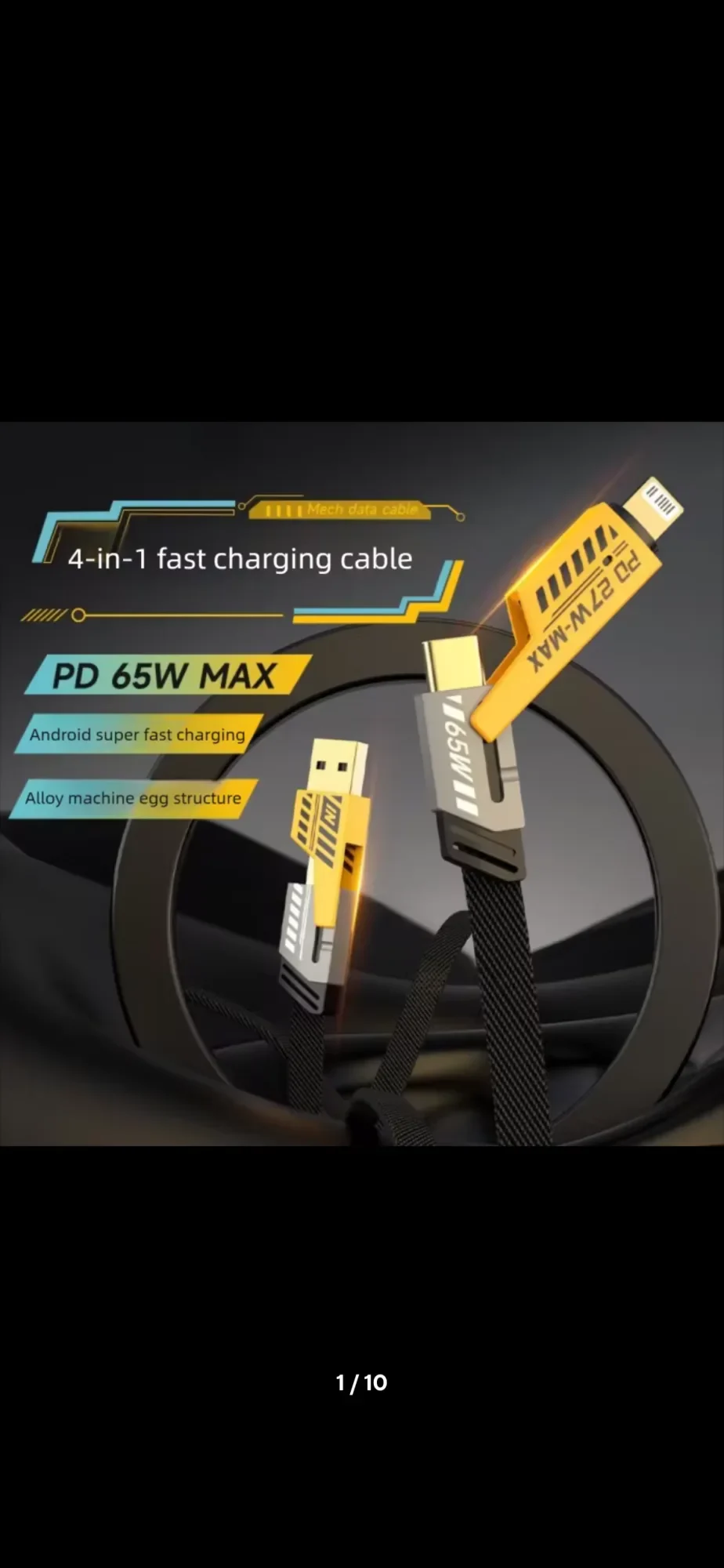 Chargeur fast type c et iphone