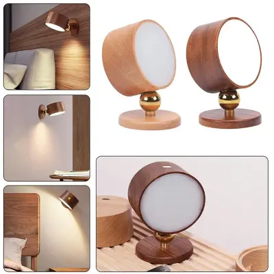 Lampe LED murale avec 3 niveaux de luminosité et température batterie rechargeable – مصباح مغناطيسي بعدة درجات ضوئية