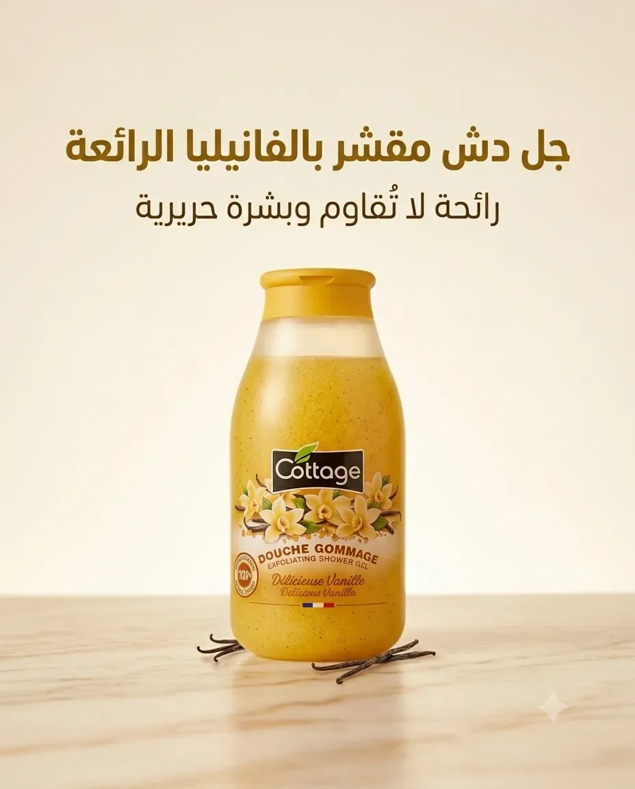 Cottage جال دوش بعطر الفانيليا 270ml