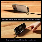 Câble Charge Rapide avec Support Téléphone Pliable – Type-C vers Type-C / Lightning