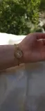 Bracelet médaillon floral serti