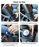 tasse refroidisseur et chauffante intelligente 2in1 poratatif  pour voiture