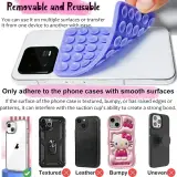 Support Téléphone XL à Double Ventouse – Silicone Antidérapant, Amovible