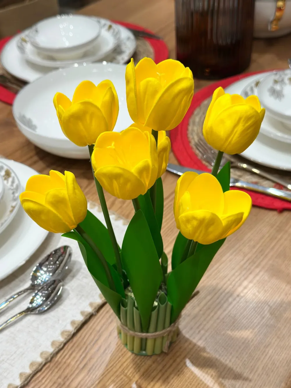 Bouquet de Tulipes Artificielles – Multicolore