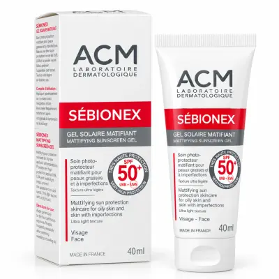 ACM Sébionex Gel Solaire Matifiant SPF 50+ 40 ml