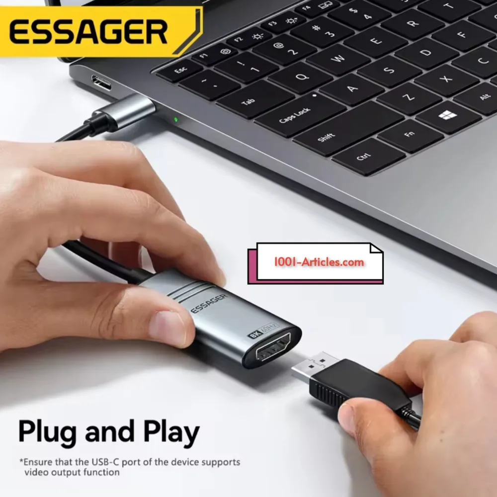 Adaptateur HDMI vers USB Type C - Essager