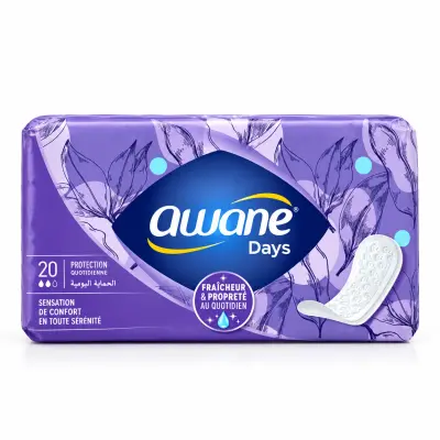 AWANE Days Protège-Slips Quotidiens Confort & Fraîcheur 20 Unités