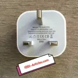 Chargeur Pro double ports USB et Type-C, Fast Charge PD 20W, Version UK.