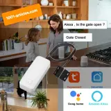 Capteur intelligent magnétique d'ouverture de porte / fenêtre - Tuya Smart Wifi.