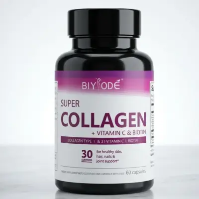 BIYODE Super Collagen + Vitamin C & Biotin – 60 Capsules