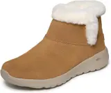 Bottines Femme Skechers On-The-Go Joy Endeavor 144013 – Camel Doublées Chaudes