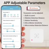 Capteur de présence PIR, Tuya Smart, WiFi / Zigbee, USB