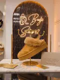 🥿 سليبر شتوي بلاتفورم مبطن بالفرو الفاخر (طراز UGG Tazz Style) ❄️👢