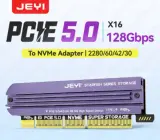 JEYI M.2 NVMe to PCle 5.0 Expansion Card PCle X4/X8/X16 Card 128Gbps Backward Compatible with PCle 4.0/3.0 for Win/Linux/Moc Os