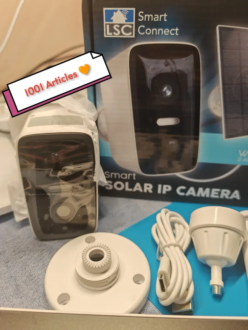 LSC SMART CONNECT, Caméra externe smart, à rechargement solaire