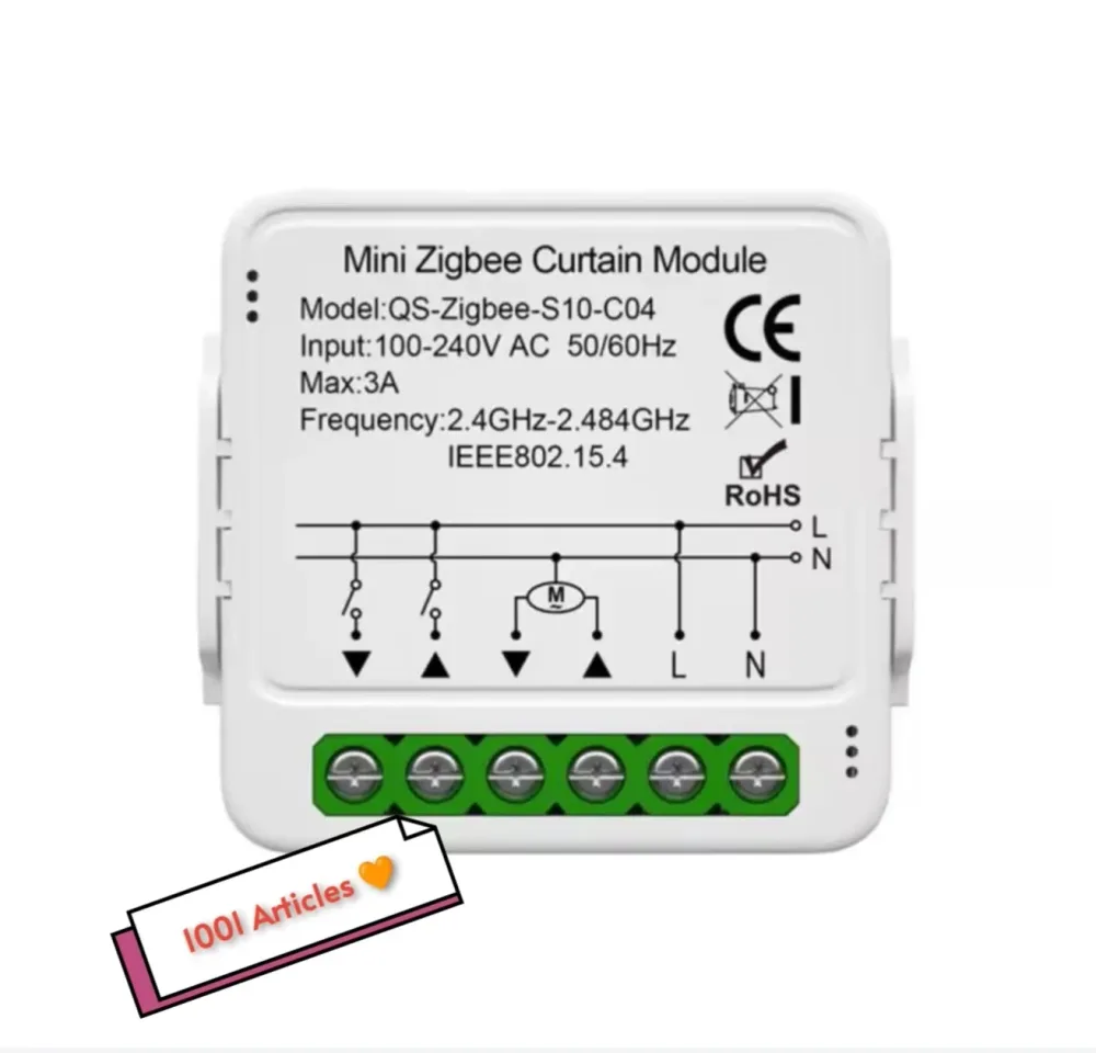 Mini Switch de Rideau et Stores - Module Connecté Tuya Smart
