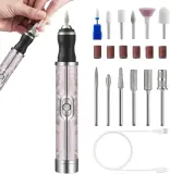 Ponceuse à Ongles Électrique Sans Fil Rechargeable Pour Manucure et Pédicure 4 Vitesses, 12 Embouts - مبرد ومقلم الأظافر الكهربائي اللاسلكي القابل للشحن