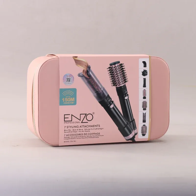 Kit de coiffage PACK ENZO Professional 7-in-1 1500W – Système de Coiffage Multifonction avec 7 Accessoires EN-760
