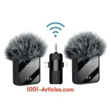 Microphone Lavalier Sans Fil, Micro-cravate, réduction de bruit.