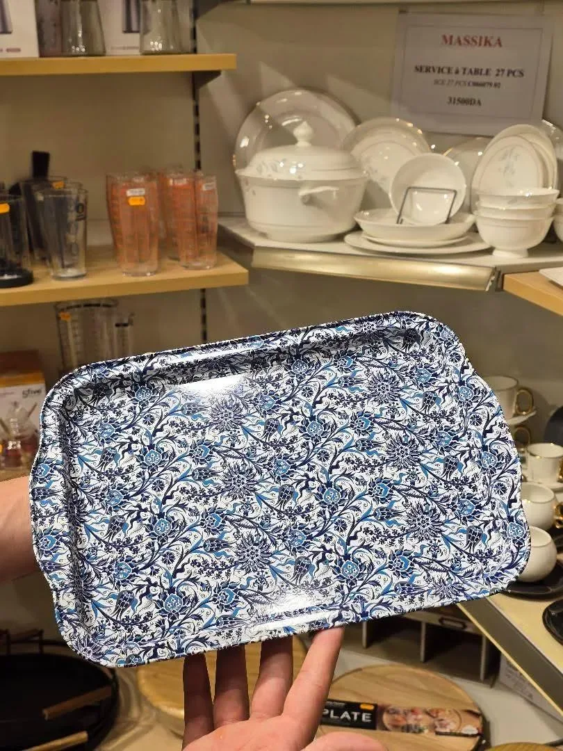 PLATEAUX DE SERVICE CARRE DECORATIF