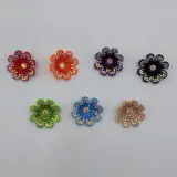 Fleur avec strass