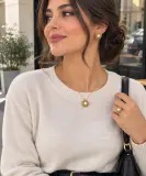 طقم إكسسوار راقي باللؤلؤ ولمسة ذهبية فخمة ✨
