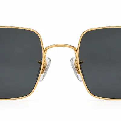 Lunettes de Soleil Ray-Ban Frank RB1971 Square – Métal Doré et Verres Gris