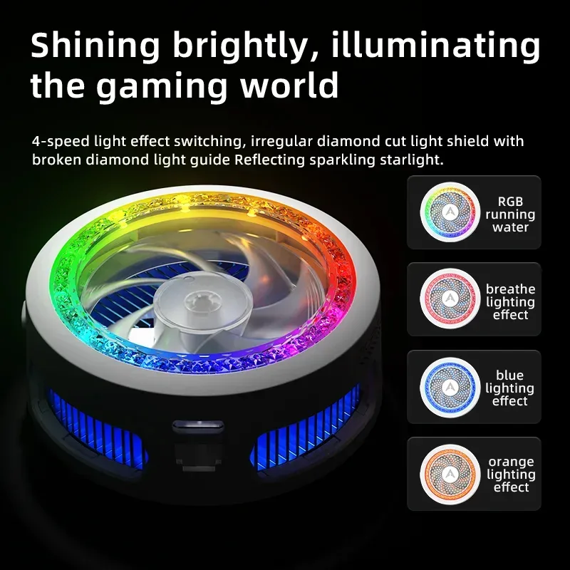 PIVA B3 – Refroidisseur Téléphone Gaming 25W Semi-conducteur, Clip & LED
