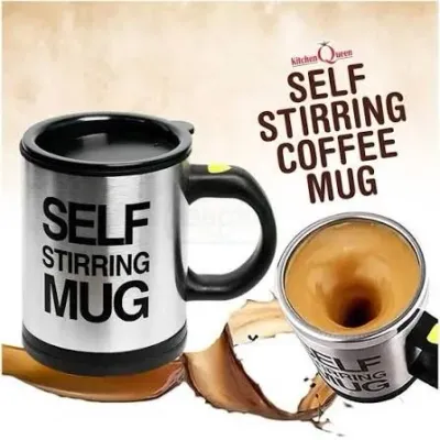 Self Stirring Coffee Mug كوب ذاتي التحريك للمشروبات الساخنة والباردة