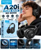 Casque Bluetooth Soundcore by Anker A20i – Pure Bass, 40H Playtime