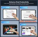 GOOJODOQ GD 14 Stylet Tactile Ipad - Bluetooth - Apple Pencil 2 - Ipad Find My