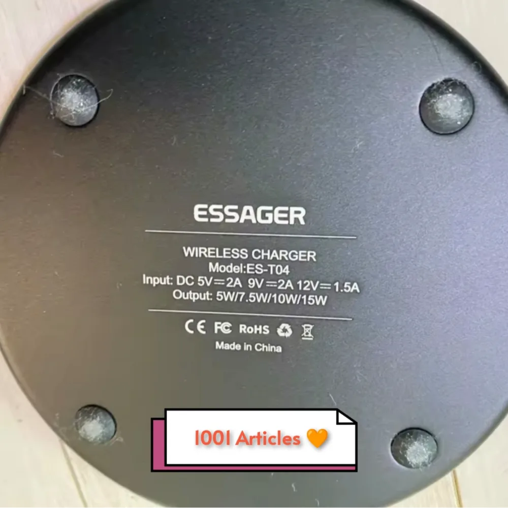 Wireless Charger - Chargeur Rapide sans fil ESSAGER Type C