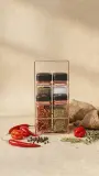 4PCS GLASS SEASONING SET