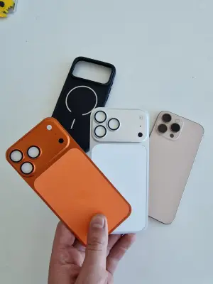 غطاء ايفون 17 pro max + حامي الهاتف