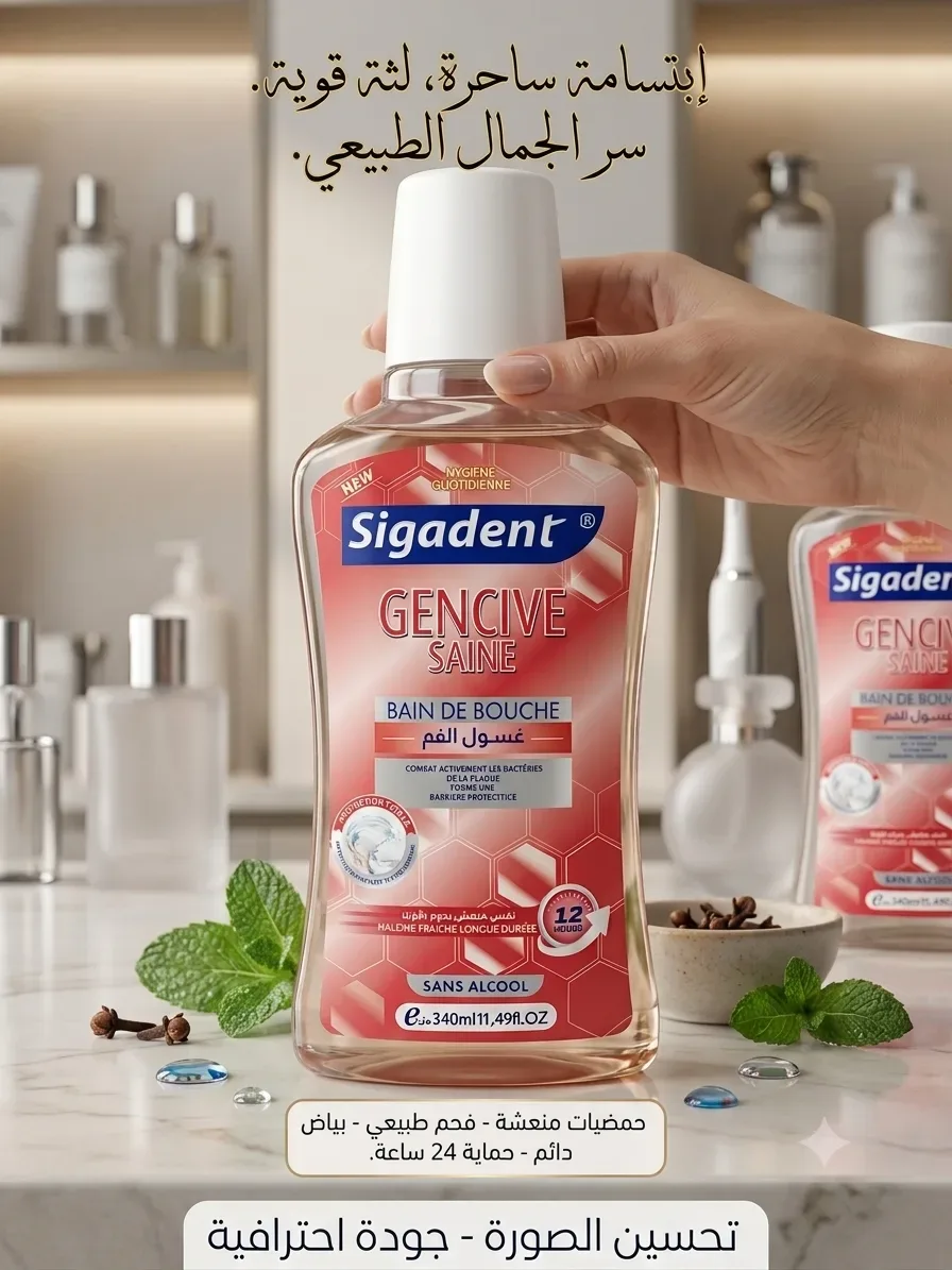 غسول الفم "Sigadent Gencive Saine" (بان دي بوش).