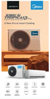 Climatiseur 12000 btu midea  king pro