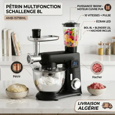 Pétrin multifonction schallenge 8L