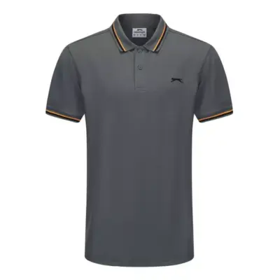 Polo Slazenger col contrasté Gris
