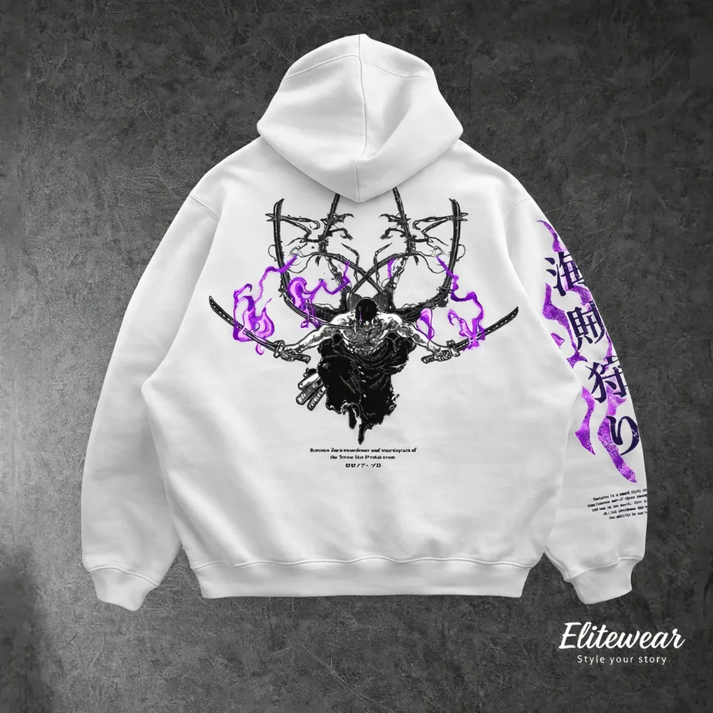 HOODIE OVERSIZE ZORO KING OF HELL
