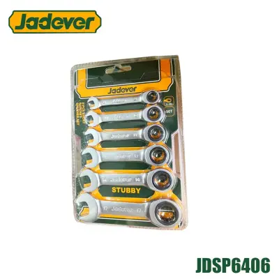 Jeu de 6 clés mixtes à cliquet JADEVER JDSP6406