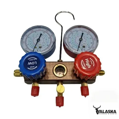 _Mano 2 voie manifold R134a _+flexible