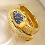ساعة نسائية ذهبية على شكل أفعى - BVLGARI - بعدة ألوان