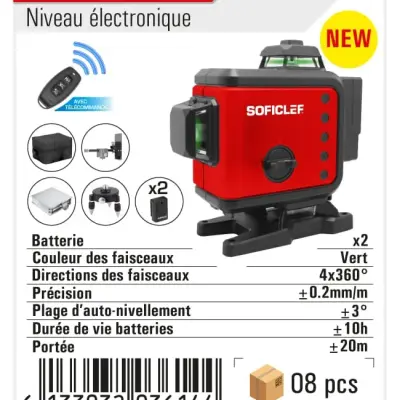Niveau laser 16line 4d soficlef
