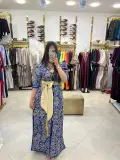 Caftan en Satin Brodé