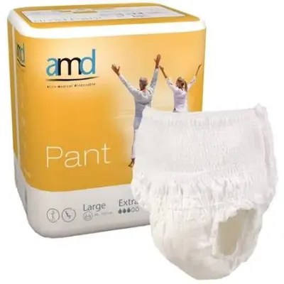 Couches pour adultes AMD Pant EXTRA Absorbante XL - Lot de 14 sous vêtements absorbants