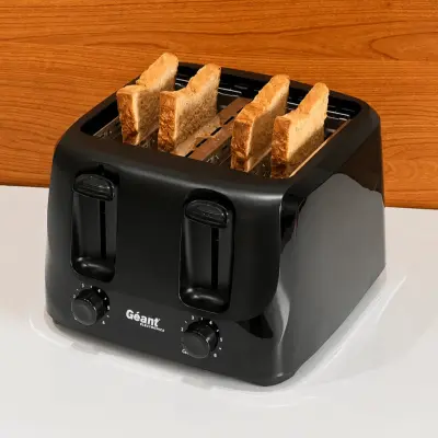 Grille à pain 4 tranches Géant 1400W حماصة خبز