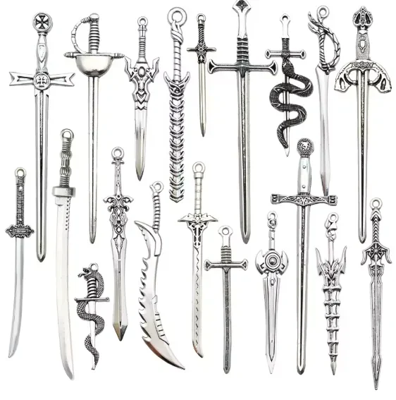 1 Porte clé aleatoire epée en metal (random)