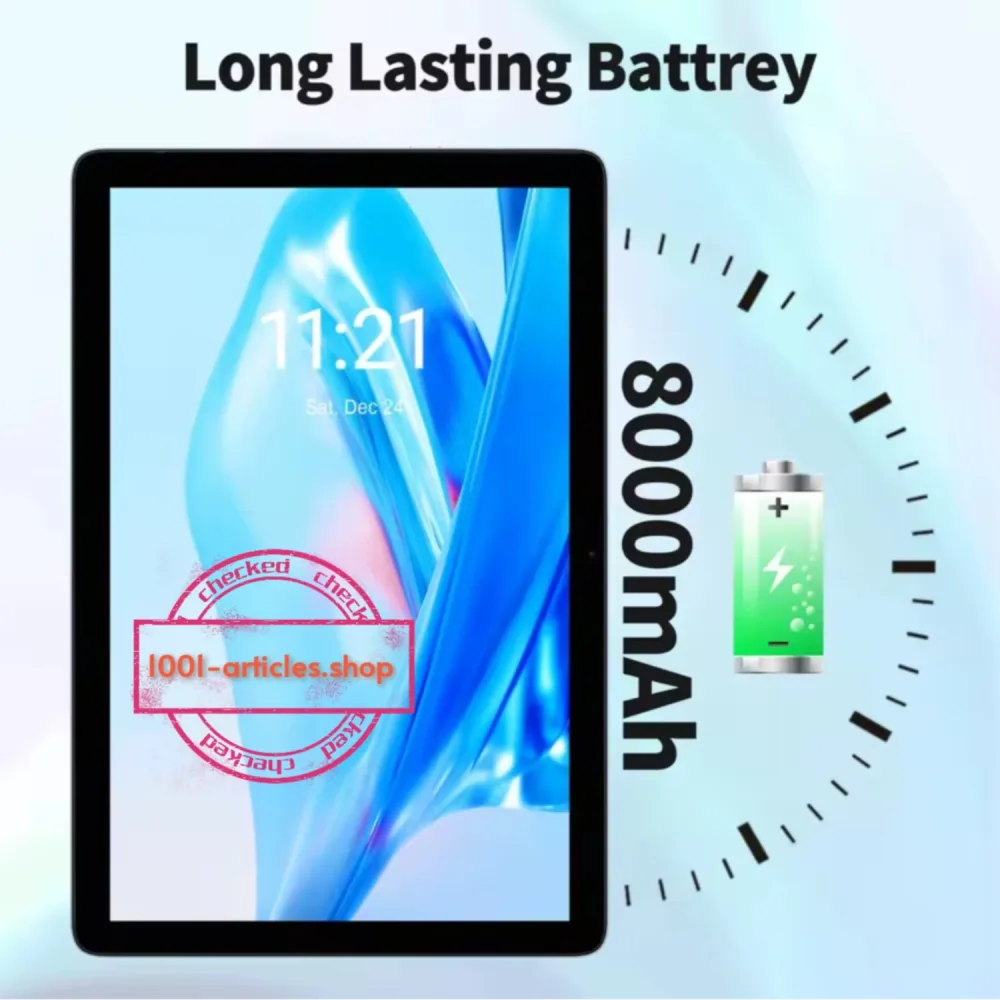 Tablette PRITOM TAB 11, 10.1 pouces, Android 14, 08 Go/128 Go, 8000 mAh, Wifi