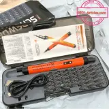 Ensemble de tournevis de précision, électrique rechargeable, 46 en 1, embouts magnétiques.